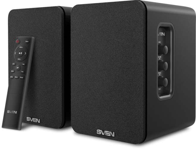 Колонки Bluetooth Sven АС SPS-830,  2.0,  черный [sv-022556]